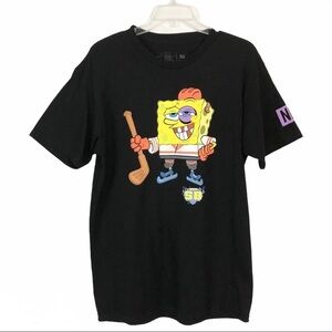 Neff Nickelodeon Hockey Sponge Bob Black Tshirt M